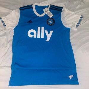Charlotte FC adidas Men's Blue Primary Home Jersey NWT Large No. 37 Arfield